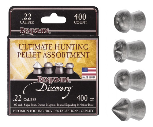 Diabolos Benjamin Assorted Hunting .22 400pz 14.3gr Xchws C