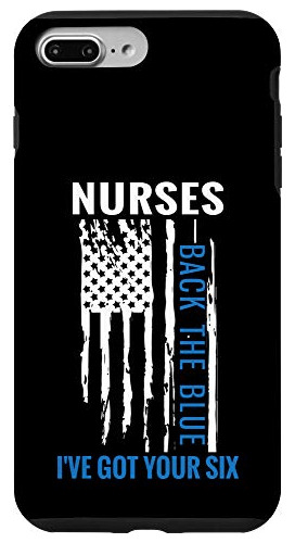 Funda Para iPhone 7 Plus/8 Plus Nurses Back The Azul-02