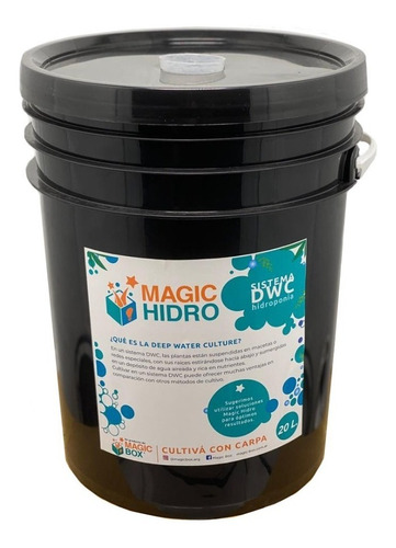 Balde Hidroponia Hidro Magic 20 Litros Dwc - Magic Box