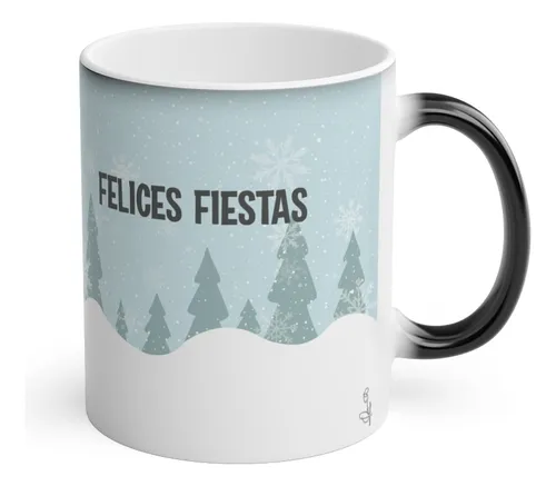 Taza Mágica Café Regalo Navidad Christmas Gnomo Bailando