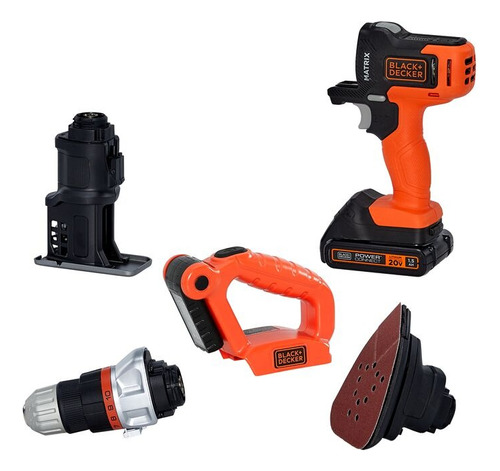 Kit Matrix Multiherramienta 4 En 1 Black Decker 20v Mtx20k4 