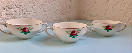 Tazas Doble Asa Porcelana Electra Selb H&c Bavaria Vintage