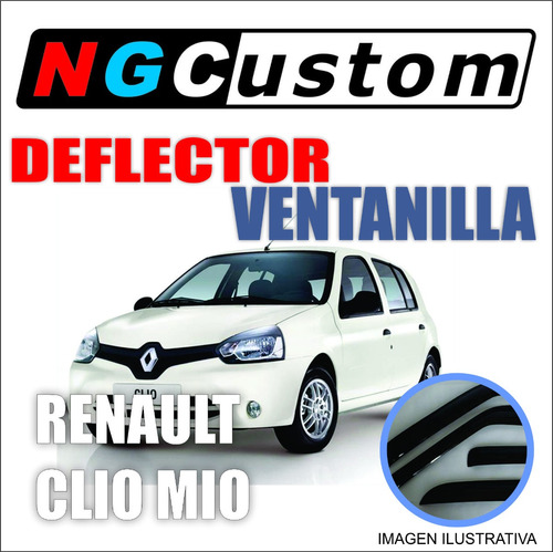 Deflector De Ventanilla Renault Clio Mio X 4 Del/tras Colisa