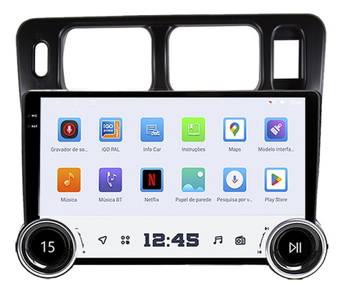 Kit Multimidia Tr4 02/14 10p Knob Android Auto Carplay 64gb