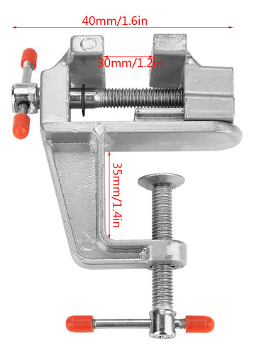 Minialicates Planos, Abrazadera, Tornillo De Mesa De Alumini