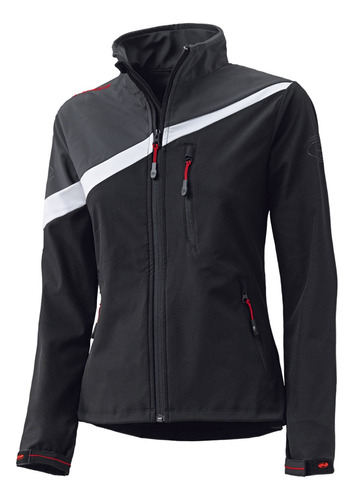 Campera Mujer Lady Moto Held Ray Softshell Gris Repele Agua Viento 