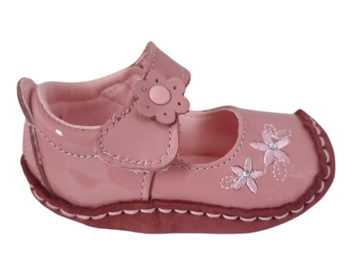 Zapato Bebé Niña Primeros Pasos Ligeros Bobus Piel 101 Rosa