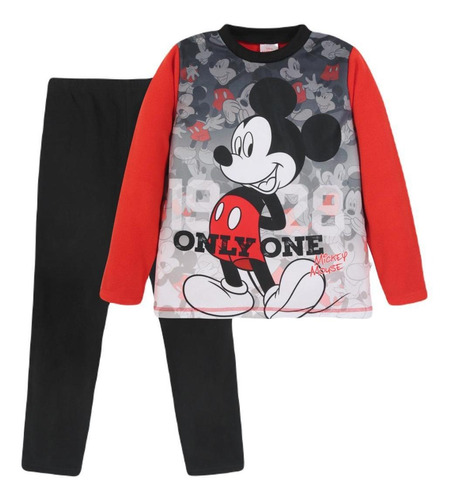 Pijama Niño Polar Rojo Disney Mickey