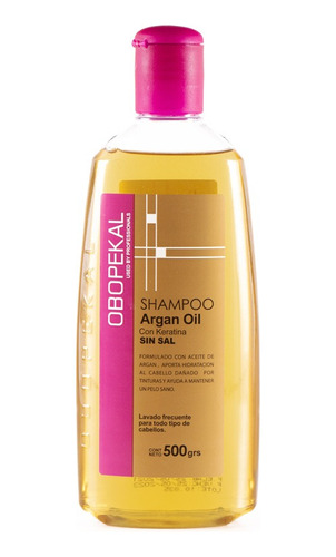 Obopekal Shampoo De Argan Keratina Sin Sal