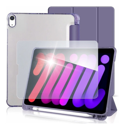 Mica + Funda Folio Ranura Para iPad Mini 6 6ta A2568 A2567