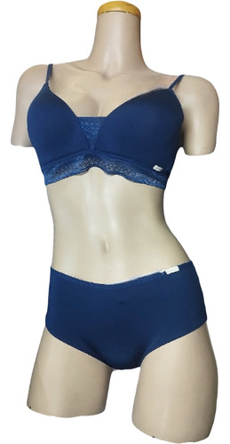 Conjunto Coordinado Brasier Copa Preformada Y Panty Skiny