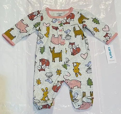 Pijama Entero Algodon Thermal Carters Talle 3 6 Y 9 Meses