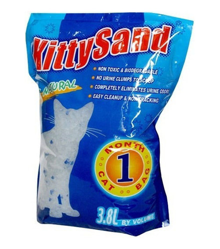 Silica Gel Piedras Sanitarias Para Gatos 3,8ltrs