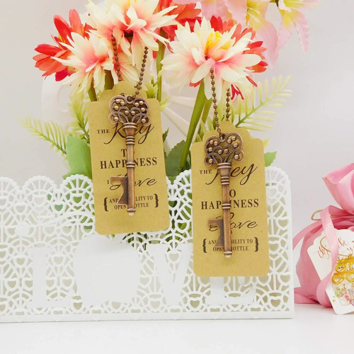 50 Abridores De Botellas Con Llave, Recuerdos De Boda Vintag