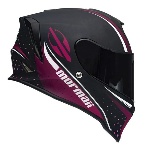 Capacete Mormaii Novo M1 Preto Rosa Fosco Feminino Masculino