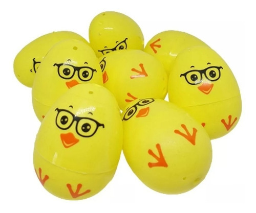 Huevitos De Pascua Plasticos Cesta Conejo O Pollito 36pz C/u Color Canasta Pollito