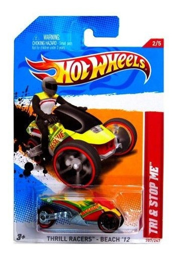 Hot Wheels 2012 Thrill Racers - Playa 2/5 Tri Quot; Uopmy