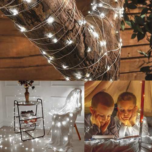 Cortina En L Con Diseño De Rayas, 300 Led, 8 Modos, Cadena B