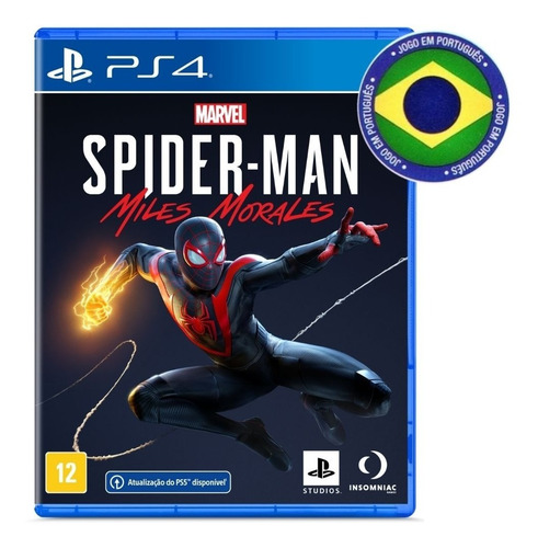 Spider Man Miles Morales Mídia Física Dublado Em Português