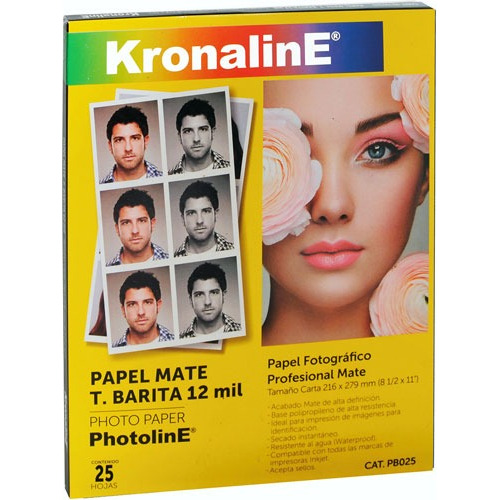 Papel Mate Fotográfico T. Barita 12 Mil Photoline Kronaline