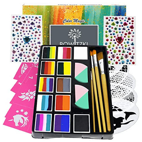 Professional Face Painting Kit For Kids Adults12 X 10gm...