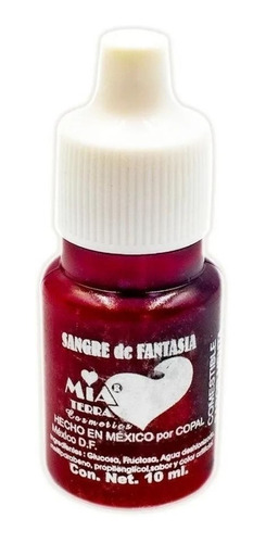 Sangre Artificial Cosmestible 10 Ml 100% Real 
