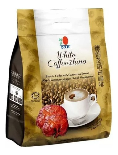 Dxn White Coffee Zhino 12 Sobres Capuchino Ganoderma Lingzhi