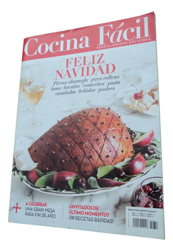 Revista Cocina Fácil. Especial Navidad. Pierna Ahumada. Pavo (Usado)