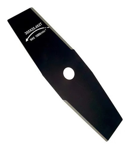 Imagem 4 de 4 de Faca Lâmina 2 Pontas Para Roçadeira - 305mmx90mm Furo 25,4mm