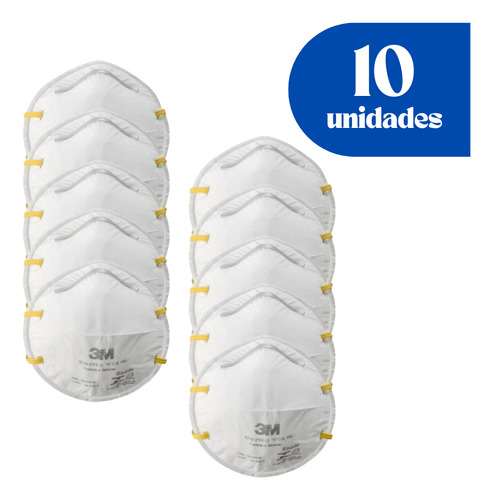 Kit 10 Respirador Descartavel 3m 8720 Sem Valvula Ca 445