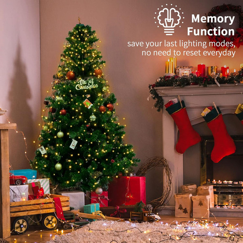 Luces Para Árbol De Navidad, 400led Decoraciones Navidad Luz