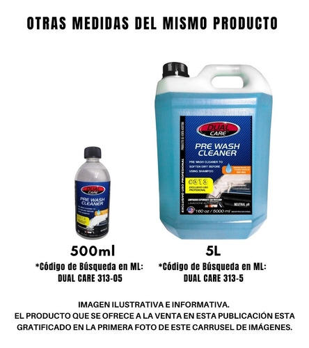 Imagen 2 de 9 de Limpiador Pre Wash 500ml Sin Friccion Concentrado 1:3