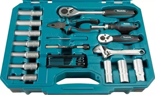 Juego Herramientas Makita Tubos Llaves Puntas Pinza 87 Pzs