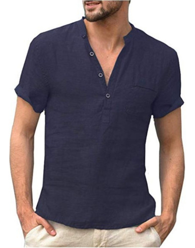 Camisa De Moda Para Hombre Lino