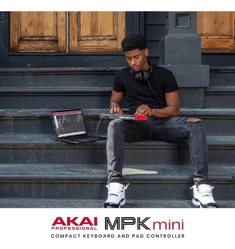 Akai Professional Mpk Mini Mk3 - Teclado Midi Usb De 25 T...
