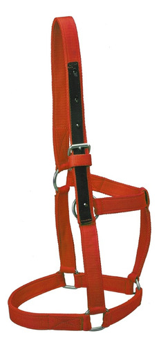 Bozal De Nylon Caballo Adulto Sin Cabestro Color Naranja