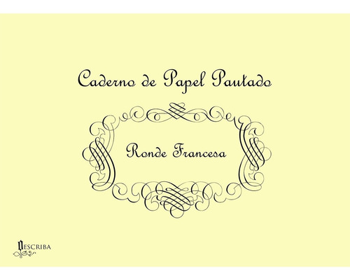 Caderno Pautado Para Caligrafia Ronde Francesa