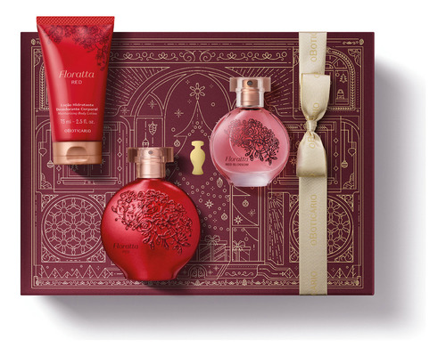 Kit Presente Natal Floratta Red (3 Itens)