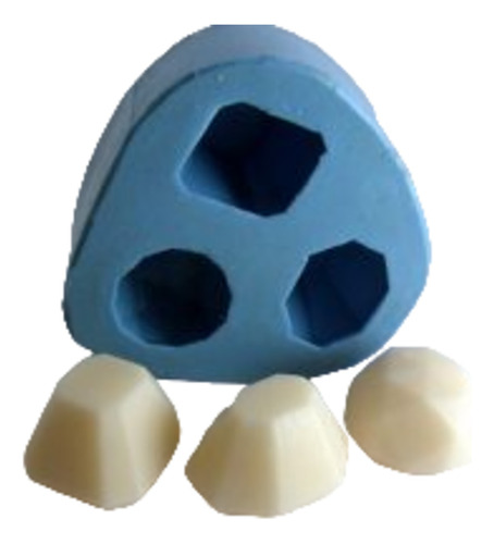 Molde Forma Silicone Diamantes 3cav. Ib-1295 / S-495