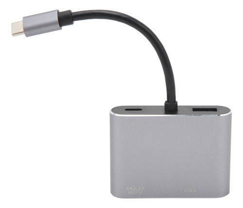 Adaptador Multiporta Tipo C 4 Em 1 Hub, Interface De Exibiçã