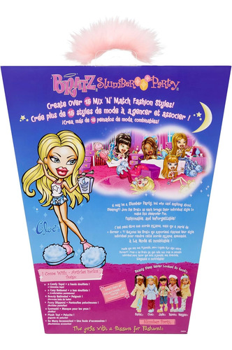 Bratz Slumber Party Fiesta De Pijamas Muñeca Cloe .
