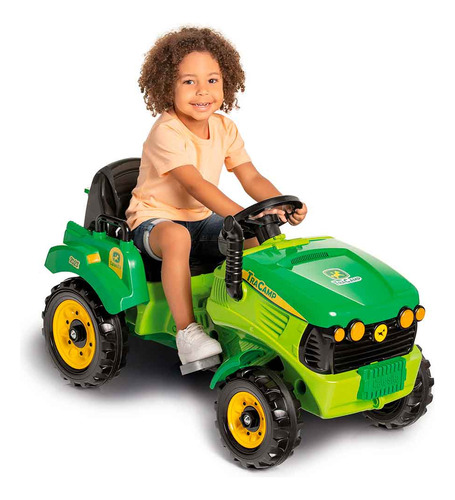 Carrinho De Passeio E Pedal - Trator Tracamp - Verde - Cale
