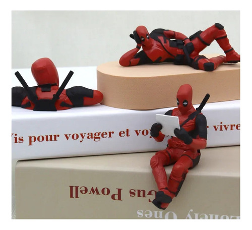 Mz 3 Unidades De Deadpool Car Home X-man, Divertida Figura