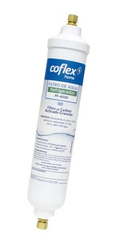 Filtro De Agua Para Refrigerador 1/4'' Coflex Pf-a500