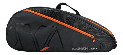 Raquetero Novak Kossok - 6 Raquetas - Porta Calzado Color Negro/naranja