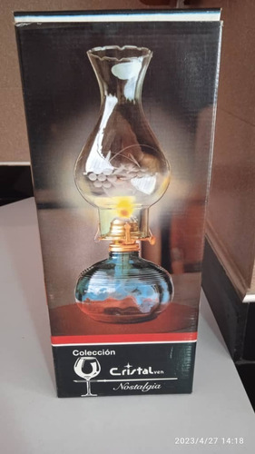 Lámpara A Kerosene Colección Cristalven Modelo Nostalgia