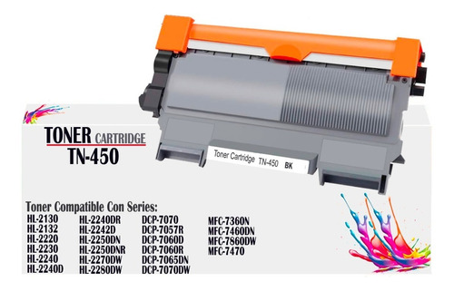 Toner Genérico Tn450 Para Impres Dcp-7057r/mfc-7360n/hl-2130