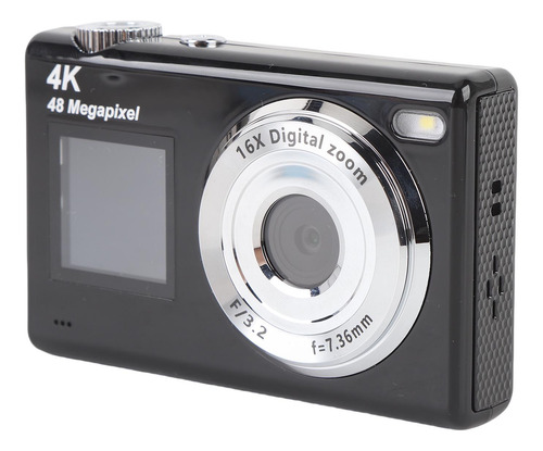 Cámara Digital Hd 4k, 48 Mp, Doble Pantalla, Zoom 16x, Enfoq