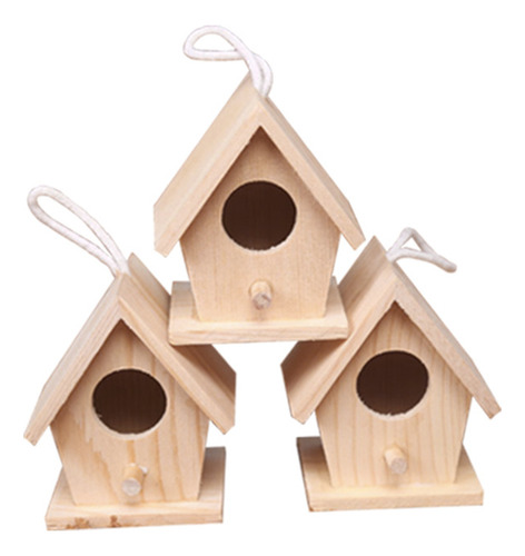 Nido De Pájaro Grande Terminado Mini Casita Para Aves