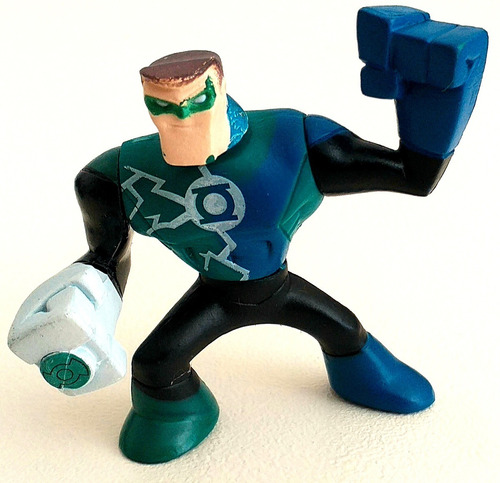 John Stewart Super Hero Squad Linterna Verde Mattel Muñeco